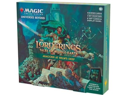 Trading Card Games Magic the Gathering - Lord of the Rings - Tales of Middle-Earth - Aragorn at Helm's Deep - Scene Box - Cardboard Memories Inc.
