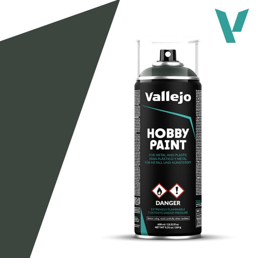 Paints and Paint Accessories Acrylicos Vallejo - Paint Spray - Dark Green - 28 026 - Cardboard Memories Inc.