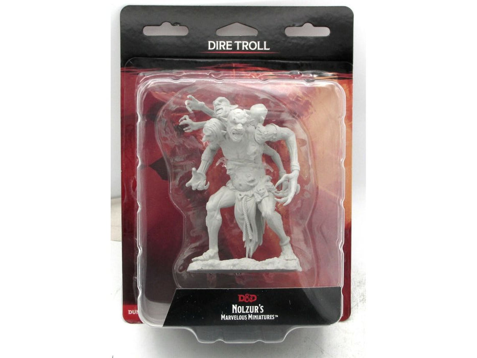 Role Playing Games Wizkids - Dungeons and Dragons - Unpainted Miniature - Nolzurs Marvellous Miniatures - Dire Troll - 90257 - Cardboard Memories Inc.