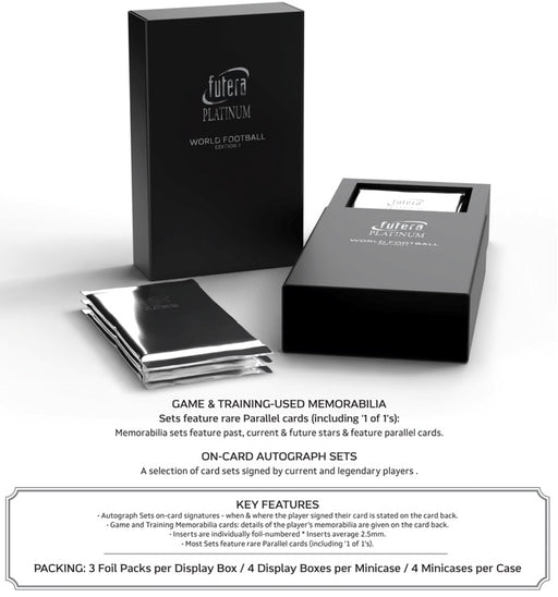 Sports Cards Futera - Soccer - Platinum World Football 2025 - Edition 1 - Display Box - Pre-Order December 15th 2025 - Cardboard Memories Inc.