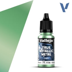 Acrylicos Vallejo - True Metallic Metal - Light - Dusken Green - 77 114