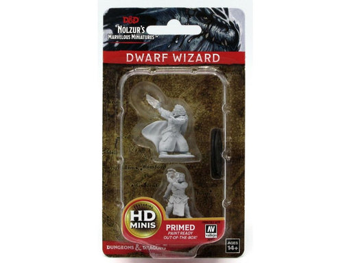 Role Playing Games Wizkids - Dungeons and Dragons -  Nolzurs Marvellous Miniatures - Dwarf Female Wizard - 72621 - Cardboard Memories Inc.