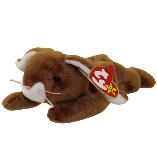 Plush TY Beanie Baby - Ears the Rabbit - Cardboard Memories Inc.