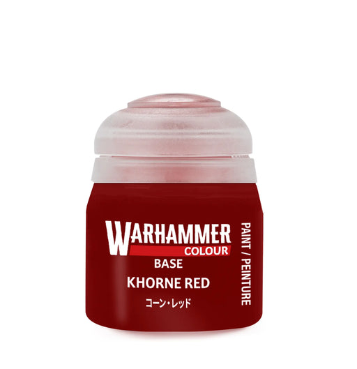 Paints and Paint Accessories Warhammer Colour - Base - Khorne Red - 21-04 - Cardboard Memories Inc.