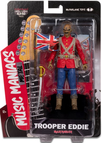 Building Sets McFarlane Toys - Music Maniacs - Metal - Trooper Eddie - Cardboard Memories Inc.