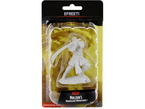 Role Playing Games Wizkids - Dungeons and Dragons - Unpainted Miniature - Nolzurs Marvellous Miniatures - Efreeti - 90163 - Cardboard Memories Inc.