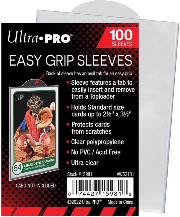 Supplies Ultra Pro - Easy Grip Sleeves - Cardboard Memories Inc.