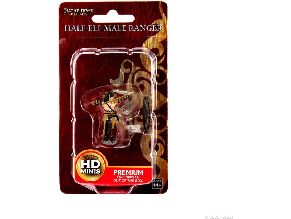 Role Playing Games Wizkids - Pathfinder - Premium Miniatures - Half-Elf Male Ranger - 77505 - Cardboard Memories Inc.