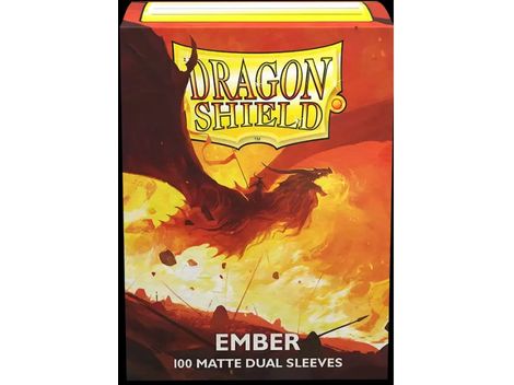 Supplies Arcane Tinmen - Dragon Shield Dual Sleeves - Ember Matte - Standard - Package of 100 - Cardboard Memories Inc.