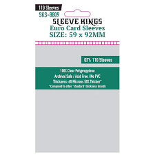 Supplies Sleeve Kings - Euro Card Sleeves - 59mm x 92mm - Cardboard Memories Inc.