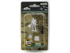 Role Playing Games Wizkids - Dungeons and Dragons - Unpainted Miniature - Deep Cuts - Executioner and Chopping Block  - 73420 - Cardboard Memories Inc.