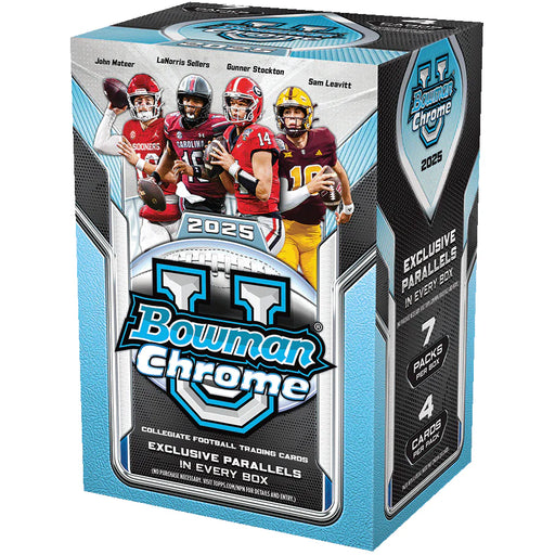 Sports Cards Topps - 2025 - Football - Bowman Chrome University - Value Blaster Box - Cardboard Memories Inc.
