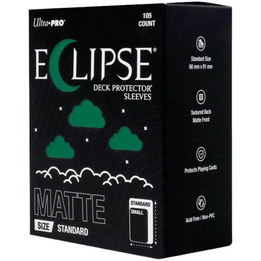 Supplies Ultra Pro - Eclipse Matte Deck Protectors - Standard Size - 105 Count Forest Green - Cardboard Memories Inc.