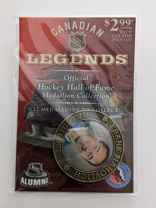 Supplies NHL - Canadian Legends - Official Hockey Hall of Fame - Medallion Collection - Frank Mahovlich - Cardboard Memories Inc.