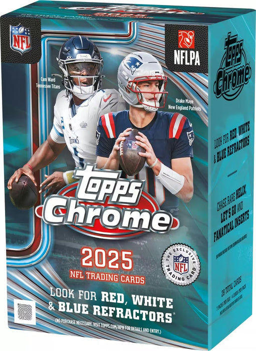 Sports Cards Topps - 2025 - Football - Chrome - Blaster Value Box - Cardboard Memories Inc.