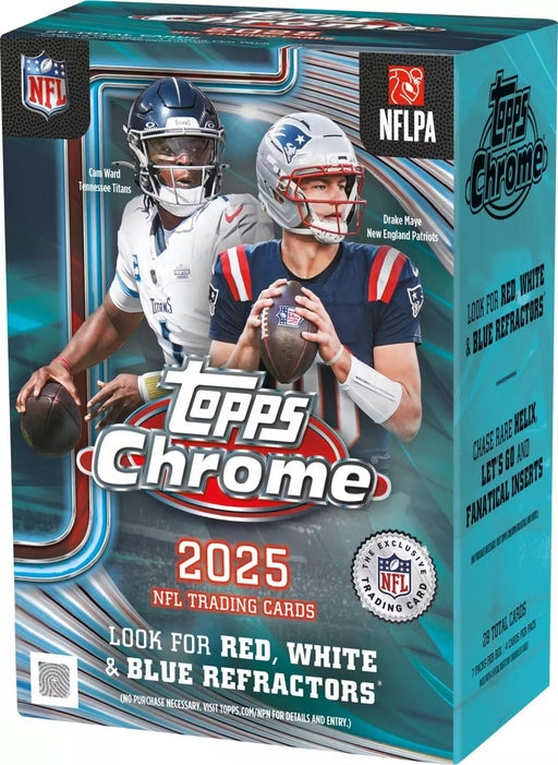 Sports Cards Topps - 2025 - Football - Chrome - Blaster Value Box - Cardboard Memories Inc.