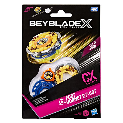 Action Figures and Toys Hasbro - Beyblade X - Fort Hornet - R 7-60T - Starter Pack - Cardboard Memories Inc.