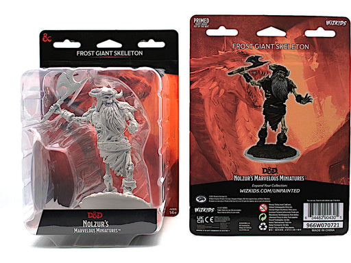 Role Playing Games Wizkids - Dungeons and Dragons - Unpainted Miniature - Nolzurs Marvellous Miniatures - Frost Giant Skeleton - 90430 - Cardboard Memories Inc.