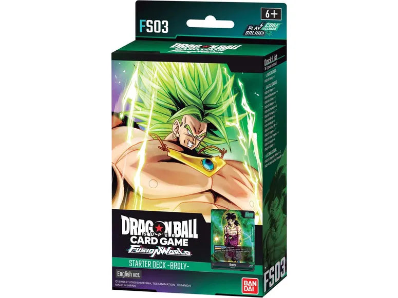 collectible card game Bandai - Dragon Ball Super - Fusion World - Broly - Starter Deck - Cardboard Memories Inc.