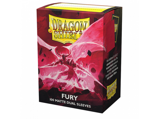 Supplies Arcane Tinmen - Dragon Shield Dual Sleeves - Fury Matte - Standard - Package of 100 - Cardboard Memories Inc.