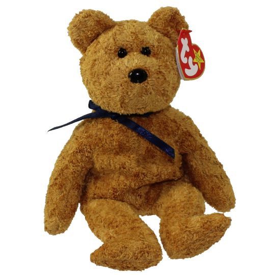 Peluche Ours Bleu Violet Beanie Baby Ty- Coeur de Doudou Peluche Ours Bleu Violet Beanie Baby Ty- Coeur de Doudou