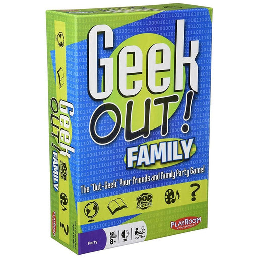 Board Games Playroom Entertainment - Geek Out! - Family Edition - Cardboard Memories Inc.