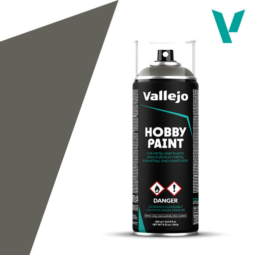 Paints and Paint Accessories Acrylicos Vallejo - Paint Spray - German Field Grey - 28 006 - Cardboard Memories Inc.