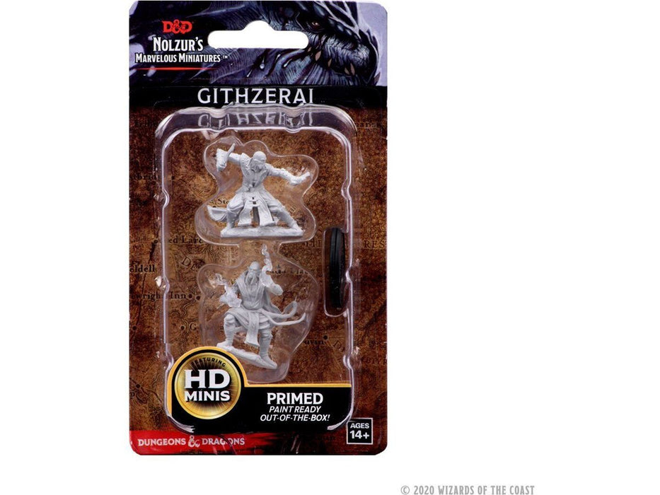 Role Playing Games Wizkids - Dungeons and Dragons - Unpainted Miniature - Nolzurs Marvellous Miniatures - Githzerai - 73351 - Cardboard Memories Inc.
