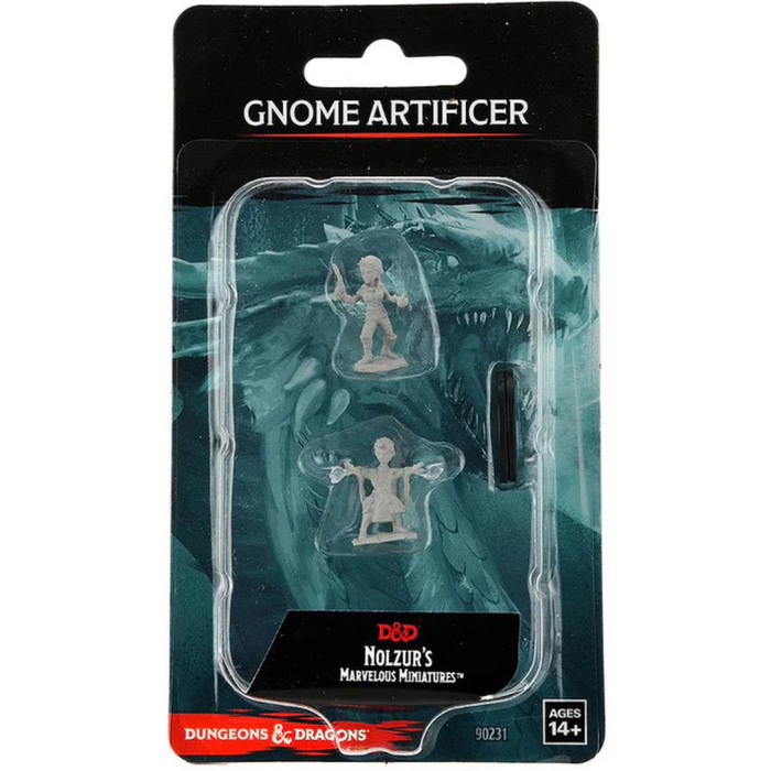 Role Playing Games Wizkids - Dungeons and Dragons - Unpainted Miniature - Nolzurs Marvellous Miniatures - Gnome Artificer Female - 90231 - Cardboard Memories Inc.