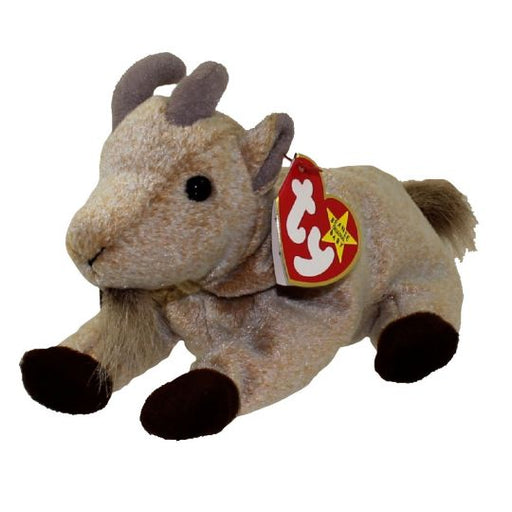 Plush TY Beanie Baby - Goatee the Goat - Cardboard Memories Inc.