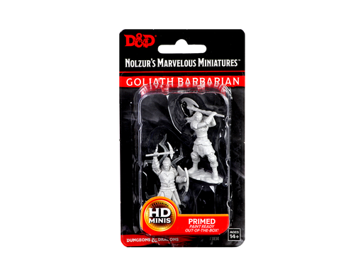 Role Playing Games Wizkids - Dungeons and Dragons - Unpainted Miniatures - Nolzurs Marvelous Miniatures - Female Goliath Barbarian - 73834 - Cardboard Memories Inc.