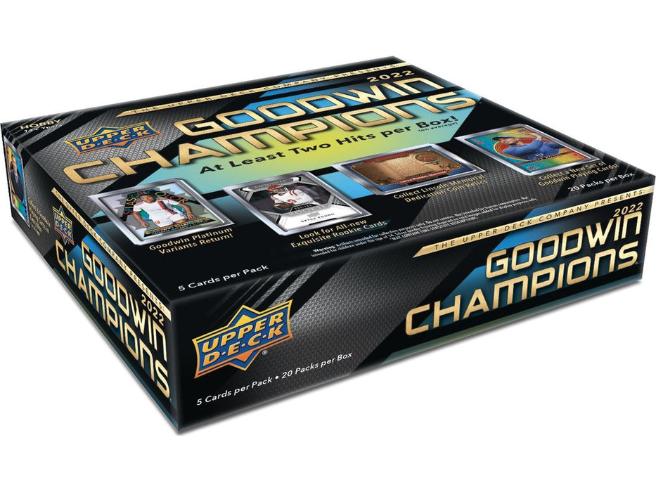 Sports Cards Upper Deck - 2022 - Goodwin Champions - Trading Card Hobby Box - Cardboard Memories Inc.