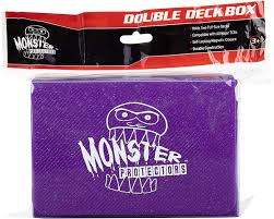 Supplies Monster Protectors - Double Deck Box - Glitter Purple - Cardboard Memories Inc.