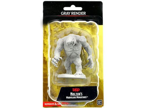 Role Playing Games Wizkids - Dungeons and Dragons - Unpainted Miniature - Nolzurs Marvellous Miniatures - Grey Render - 90249 - Cardboard Memories Inc.