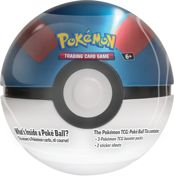 Trading Card Games Pokemon - 2024 - Q4 Pokeball Collector Tin - Great Pokeball - Cardboard Memories Inc.