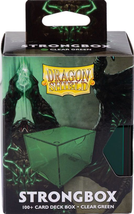 Supplies Arcane Tinmen - Dragon Shield - Deck Box - 100+ - Strongbox - Clear Green - Cardboard Memories Inc.