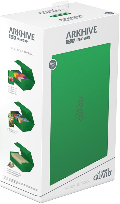 Supplies Ultimate Guard - Arkhive - Monocolor Green Xenoskin - 800+ - Cardboard Memories Inc.