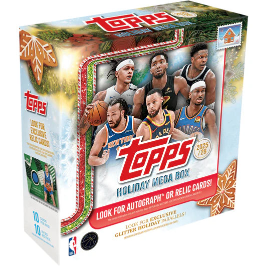 Sports Cards Topps - 2025-26 - Basketball - Holiday - Mega Box - Cardboard Memories Inc.