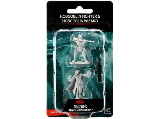 Role Playing Games Wizkids - Dungeons and Dragons - Unpainted Miniature - Nolzurs Marvellous Miniatures - Hobogoblin Male and Female - 90310 - Cardboard Memories Inc.