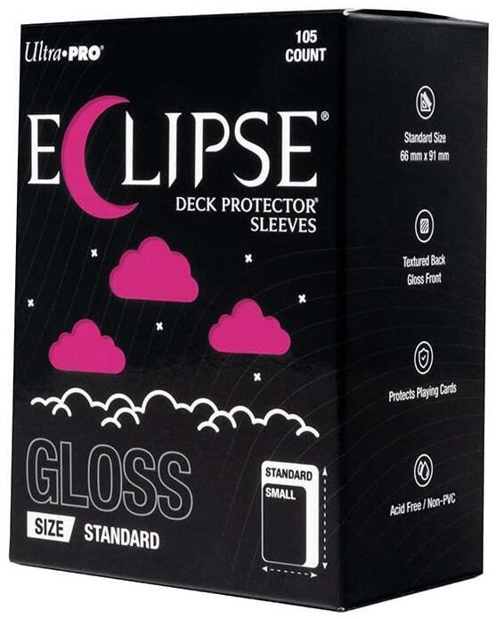 Ultra Pro - Eclipse Gloss Deck Protectors - Standard Size - 105 Count Hot Pink