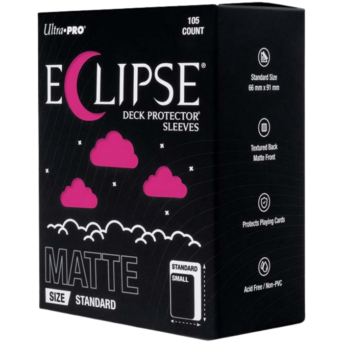 Ultra Pro - Eclipse Matte Deck Protectors - Standard Size - 105 Count Hot Pink