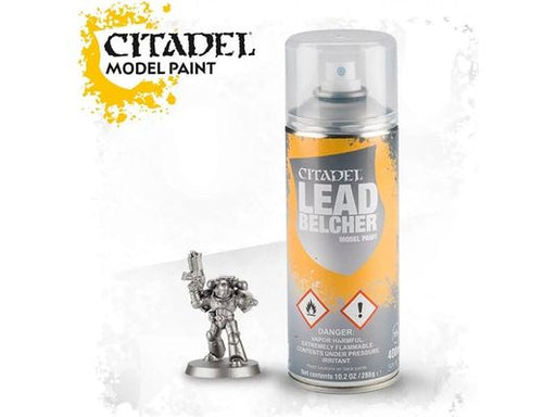 Paints and Paint Accessories Citadel Spray Primer - Leadbelcher - 62-24 - Cardboard Memories Inc.