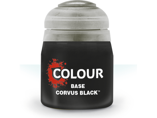 Paints and Paint Accessories Citadel Base - Corvus Black - 21-44 - Cardboard Memories Inc.