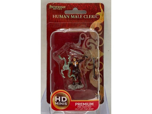 Role Playing Games Wizkids - Pathfinder - Premium Miniatures - Human Male Cleric - 77504 - Cardboard Memories Inc.
