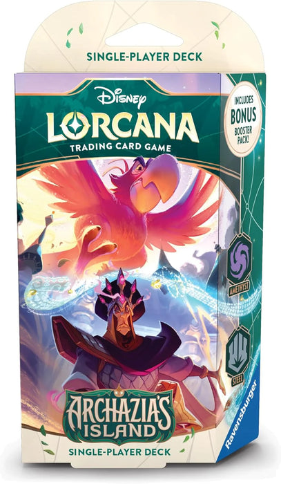 Trading Card Games Disney - Lorcana - Archazias Island - Starter Deck - Amethyst and Steel - Iago & Jafar - Cardboard Memories Inc.