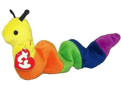 Plush TY Beanie Baby - Inch the Inchworm – Yarn Antennae - Cardboard Memories Inc.