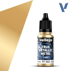 Acrylicos Vallejo - True Metallic Metal - Light - Imperial Gold - 77 103