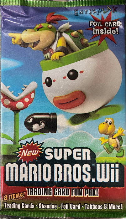 Card Games Enterplay - Super Mario Bros. Wii - Trading Card Fun Pack - Cardboard Memories Inc.