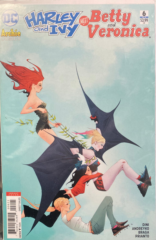 Comic Books DC Comics - Harley & Ivy Meet Betty & Veronica (2017) 006 - Cover B Variant Edition (Cond. FN+) - 3834 - Cardboard Memories Inc.