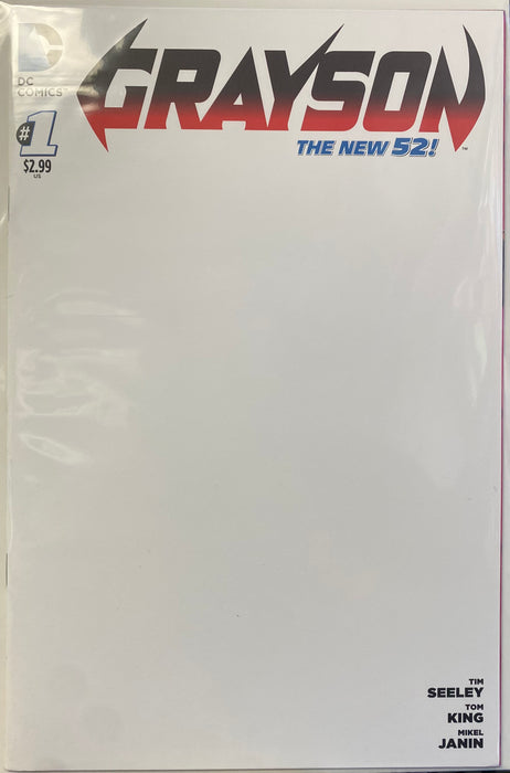 Comic Books DC Comics - Grayson (2014) 001 - Cover C Blank Variant Edition (Cond. FN) - 4231 - Cardboard Memories Inc.